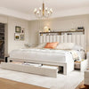 Bed Frame with Storage and Noise Reduction Features - Gleaming House