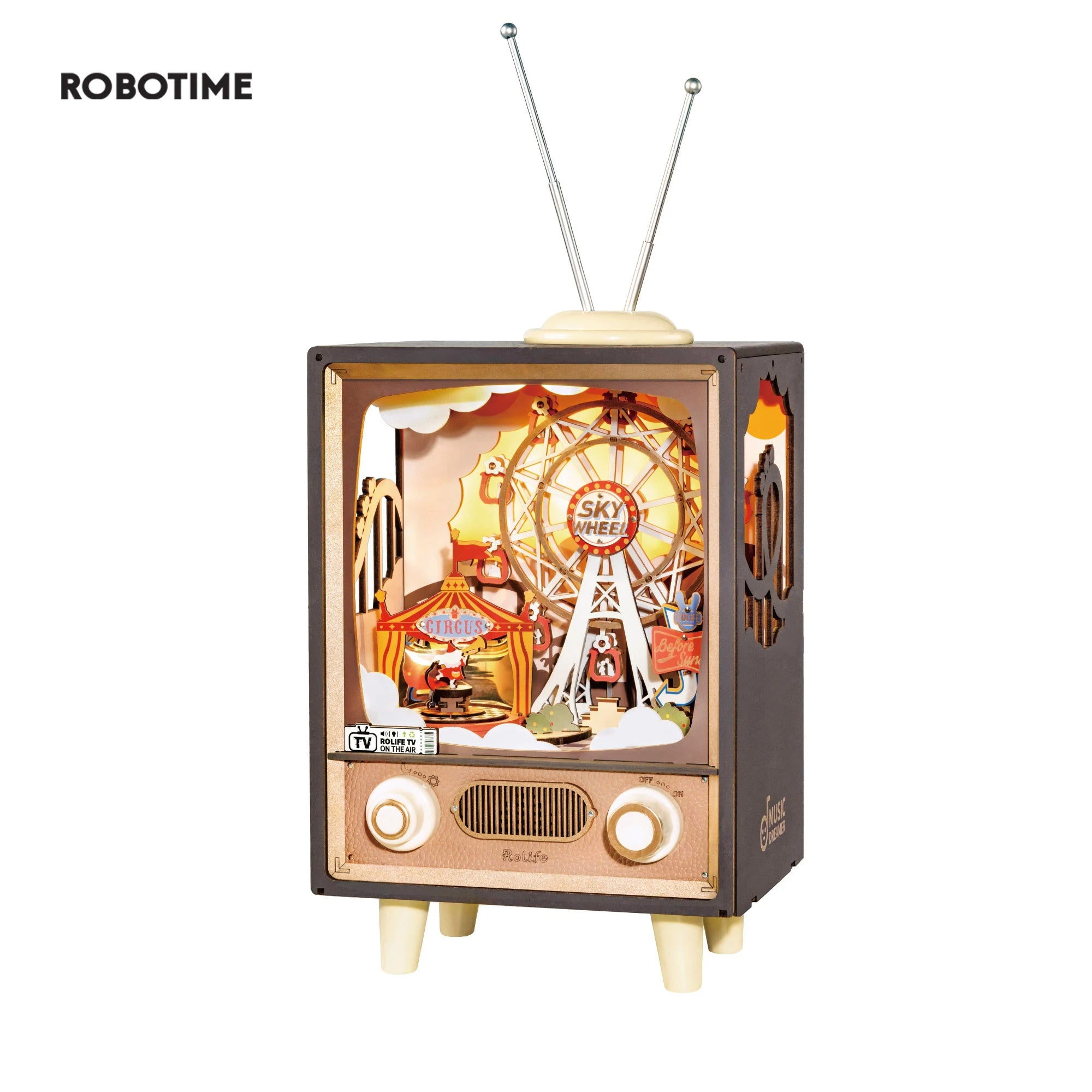 Robotime Rolife Sunset Carnival Music Box