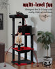 Gothic Style Spooky Cat Tree with Plush Fabric