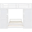 Classic Style Bunk Bed with Storage - Gleaming House