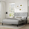 Classic Style Upholstered Bed Frame - Gleaming House