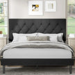 Classic Style Upholstered Bed Frame - Gleaming House