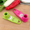 Eco - Friendly Plastic and Stainless Steel Garlic Press - Compact 14x4cm, Available in Rose and Gree - Gleaming House