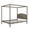 Elegant and Sturdy Canopy Bed Frame with Classic Style and Modern Aesthetics - Queen Size, Easy Assembly, and Durable Construction - Gleaming House