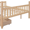 Full Size House Bed with Twin Trundleed for Girls & Boys (Full, Natural) - Gleaming House