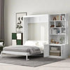 Full - Size Murphy Bed with Storage, Foldable Design, and Durable Wood Frame - Gleaming House