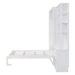 Full - Size Murphy Bed with Storage, Foldable Design, and Durable Wood Frame - Gleaming House