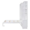 Full - Size Murphy Bed with Storage, Foldable Design, and Durable Wood Frame - Gleaming House