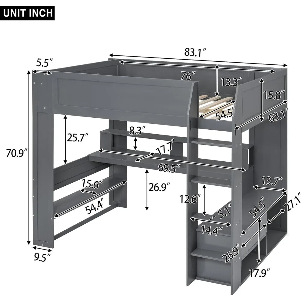 Gaming Loft Bed - Gleaming House