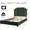 Glam and Elegant Bed Frame - Gleaming House