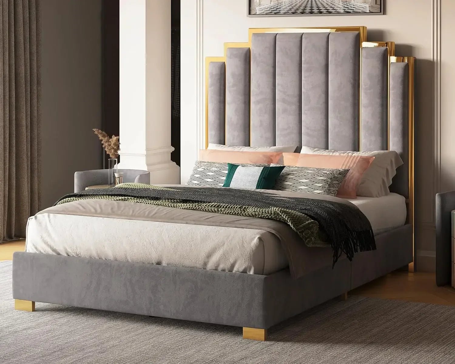 Glam and Elegant Bed Frame - Gleaming House