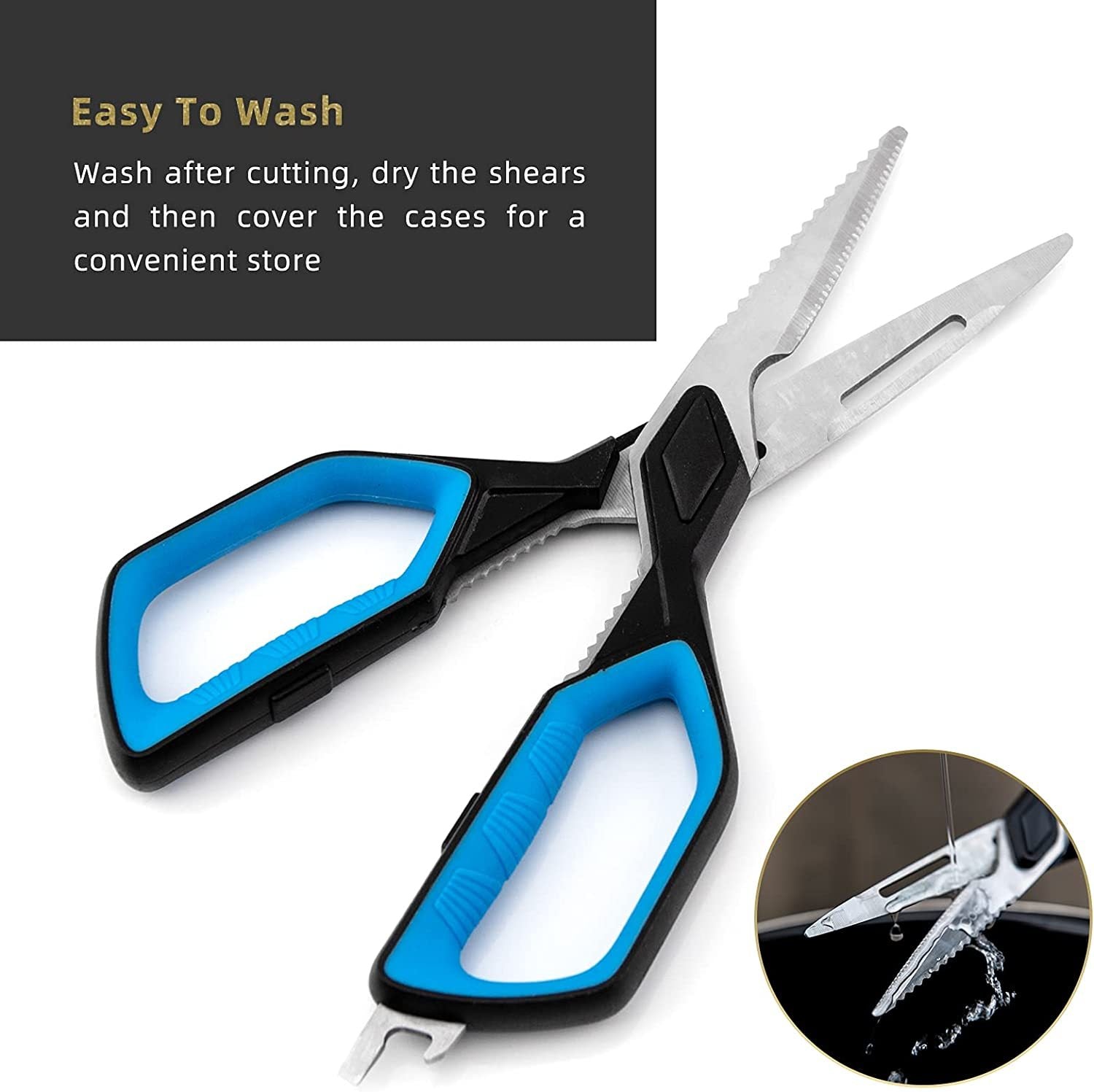 Heavy - Duty Utility Kitchen Shears with Micro - Serrated Blade – Ergonomic Handle, Detachable Design - Gleaming House