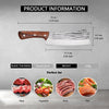 High Carbon Steel Bone Cutter – 8.5 - Inch Butcher Knife with Ergonomic Rosewood Handle - Gleaming House