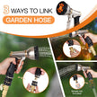 Home Fashion Simple 9 Function Garden Hose Spray Gun - Gleaming House